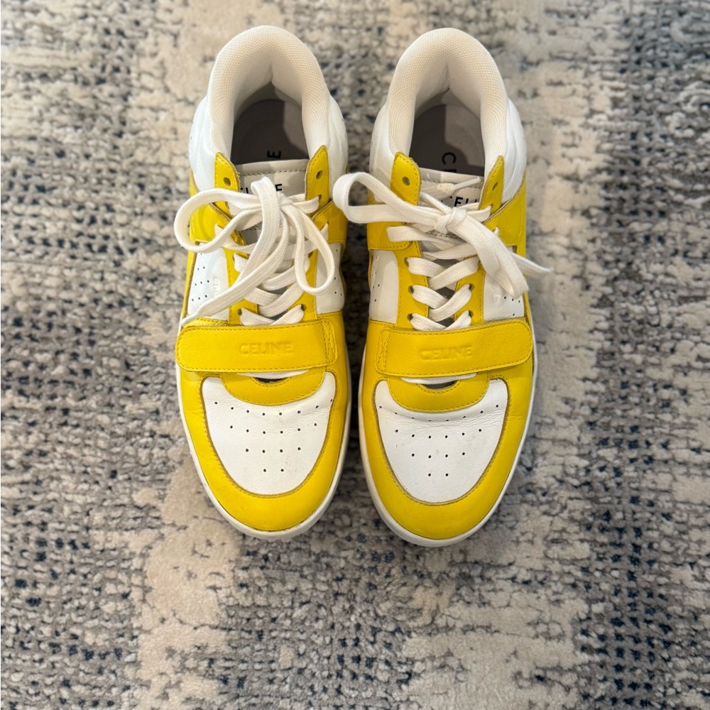 Celine Yellow and White Sneakers size 38